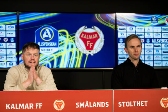 Värnamos tränare Kim Hellberg och Kalmars tränare Henrik