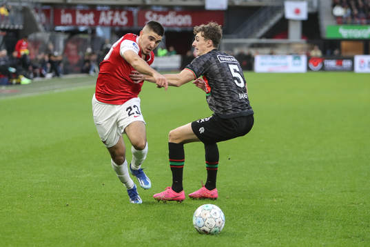 ALKMAAR , 29-10-2023 , AFAS Stadium, season 2023 / 2024 ,
