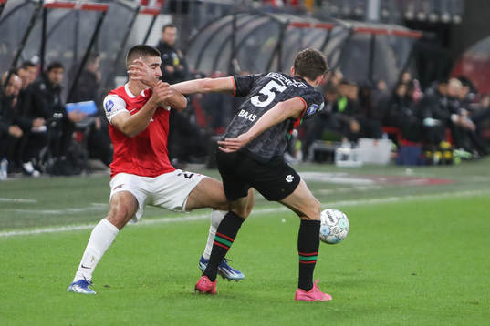 ALKMAAR , 29-10-2023 , AFAS Stadium, season 2023 / 2024 ,