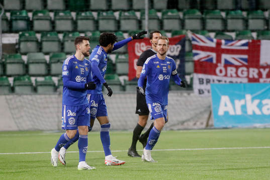 GIF Sundsvalls Pontus Engblom jublar