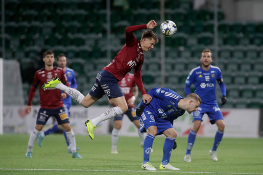 Örgrytes Viktor Lundberg och GIF Sundsvalls Erik Andersson