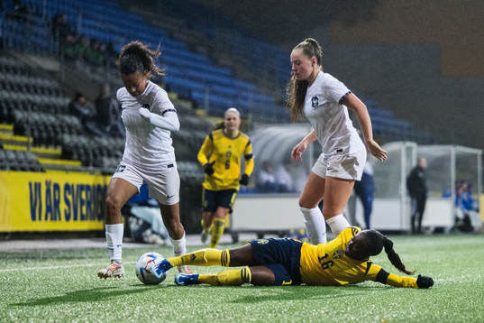 Monica Jusu Bah of Sweden against Airine Fontaine and Lou