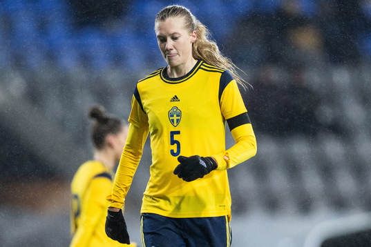 Ebba Handfast of Sweden looks dejected