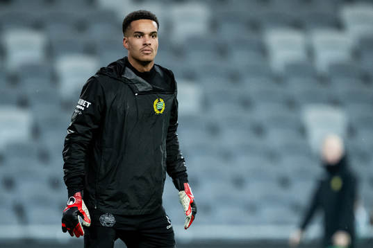 Hammarbys målvakt Oliver Dovin