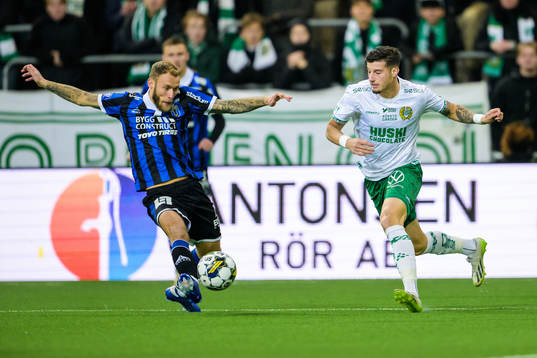 Sirius Joeri De Kamps och Hammarbys Viktor Djukanovic