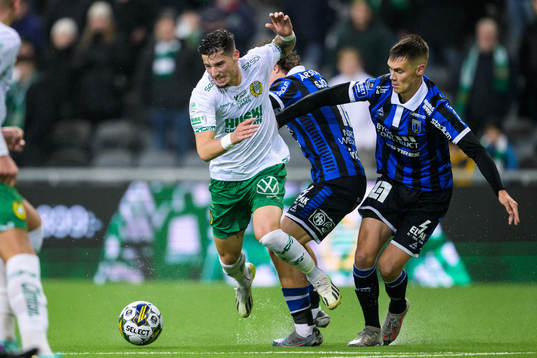 Hammarbys Viktor Djukanovic och Sirius Tobias Carlsson