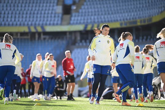 Players of the Swedish women's national football team
