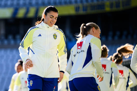 Goalkeeper Zecira Musovic of the Swedish women's national