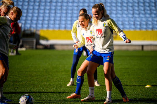 Magdalena Eriksson and Matilda Vinberg of the Swedish