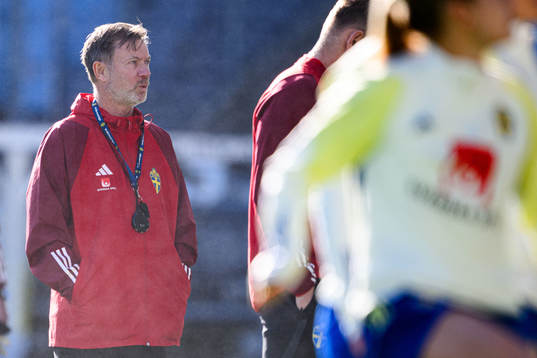 Head coach Peter Gerhardsson of the Swedish women's