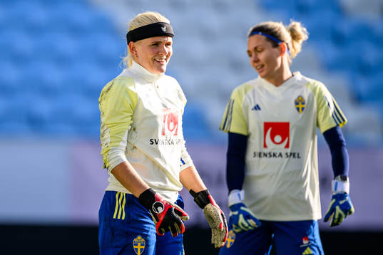 Goalkeeper Emma Holmgren  of the Swedish women's national