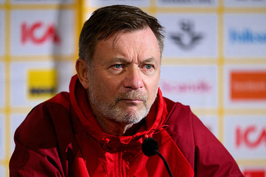 Head coach Peter Gerhardsson of the Swedish women's