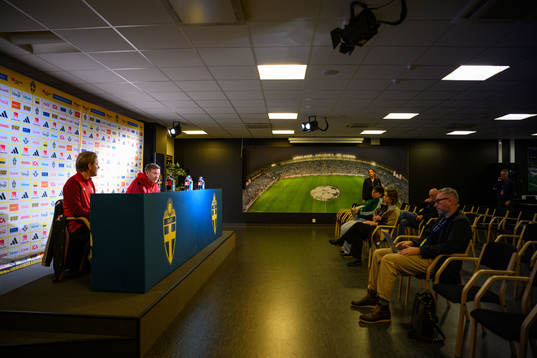 Head coach Peter Gerhardsson of the Swedish women's