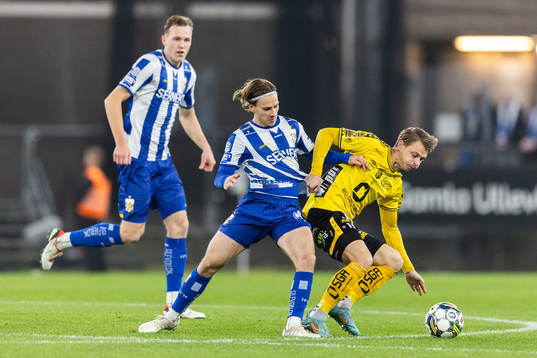 IFK Göteborgs Lucas Kåhed och Elfsborgs Simon Hedlund