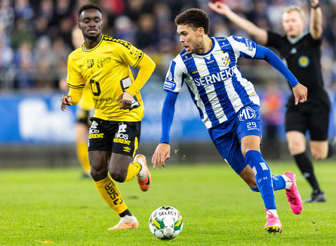 Elfsborgs Emmanuel Boateng och IFK Göteborgs Thomas Santos