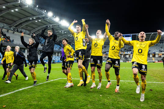 Elfsborgs spelare jublar