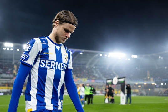 IFK Göteborgs Gustaf Norlin innan fotbollsmatchen i
