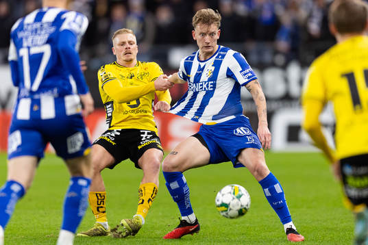 Elfsborgs Per Frick och IFK Göteborgs Sebastian Hausner