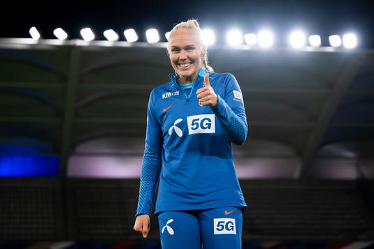 Maria Thorisdottir of the Norwegian women's national