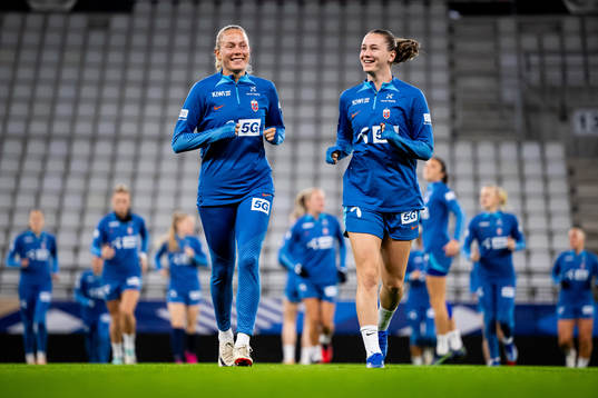 Guro Bergsvand and Elisabeth Terland of the Norwegian