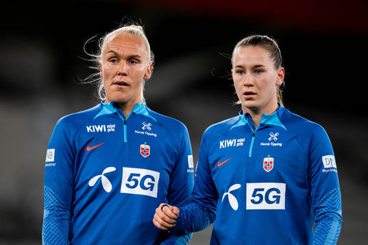 Maria Thorisdottir and Elisabeth Terland of the Norwegian