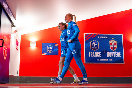 Marit Bratberg Lund and Karina Sævik of the Norwegian