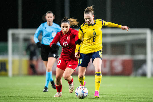 Yaren Surul of Turkey and Bea Sprung of Sweden