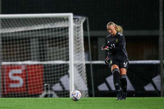 Goalkeeper Tilda Torstensson of Sweden