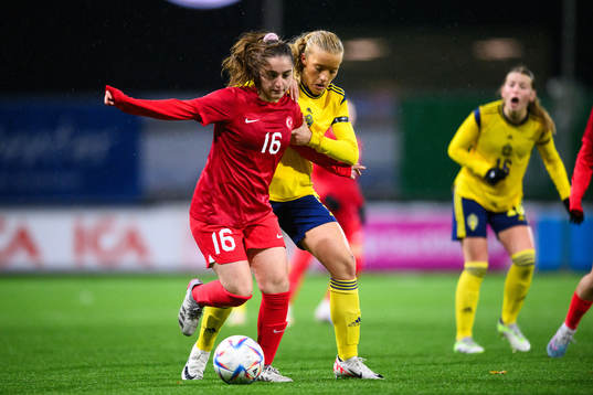 Tuana Senturk of Turkey and Smilla Holmberg of Sweden
