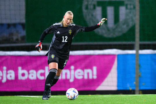 Goalkeeper Tilda Torstensson of Sweden