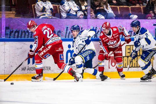 Timrås Dennis Värmhed och Leksands Marcus Karlberg och