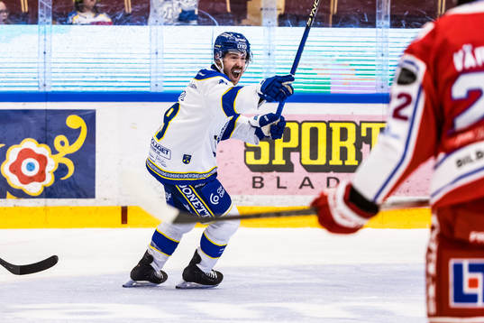 Leksands Matt Caito jublar