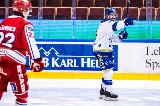 Leksands Matt Caito jublar