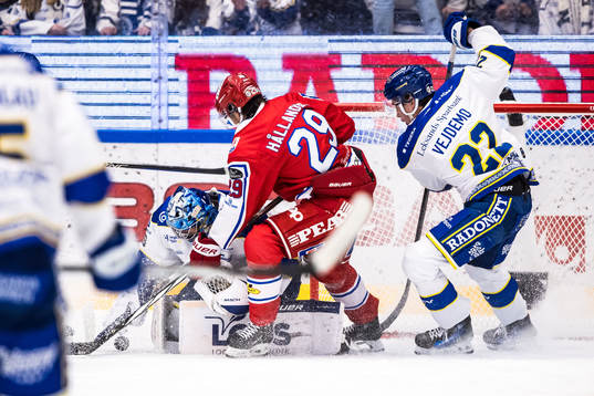 Leksands målvakt Filip Larsson och Timrås Filip