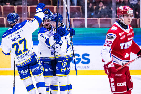 Leksands Matt Caito jublar