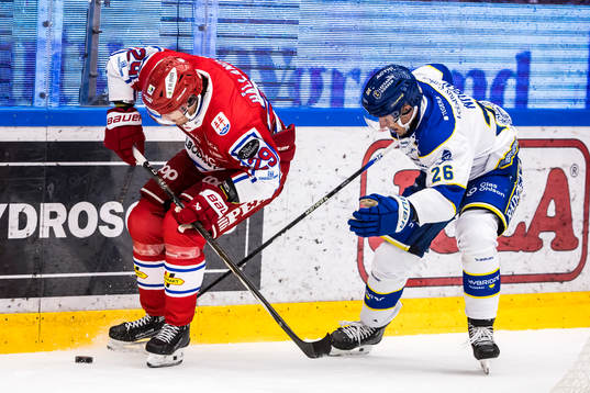 Timrås Filip Hållander och Leksands Patrik Noren