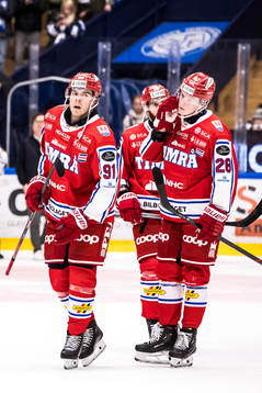 Timrås Magnus Pääjärvi och Simon Forsmark  deppar