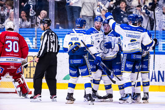 Leksands Kalle Östman jublar