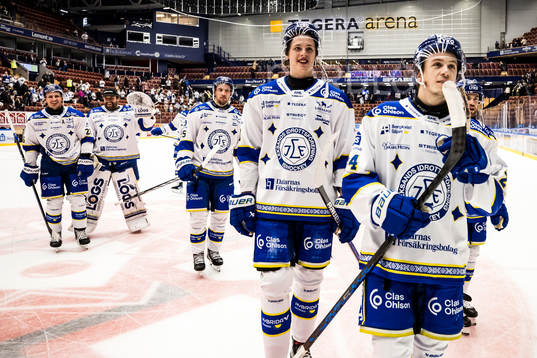 Leksands spelarna jublar