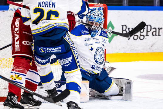 Leksands målvakt Filip Larsson