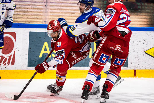 Timrås Jeremy Boyce-Rotevall och Leksands Olle Alsing