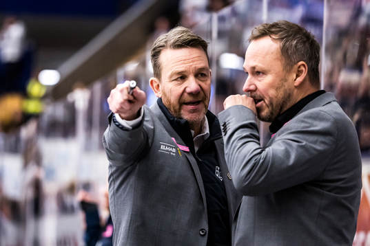 Leksands assisterande tränare Charles Berglund och