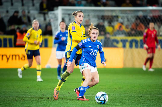 Filippa Angeldahl of Sweden and Giada Greggi of Italy