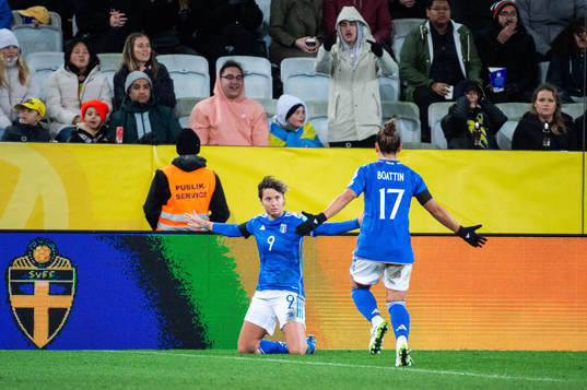 Valentina Giacinti of Italy celebrates