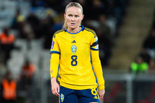 Matilda Vinberg of Sweden looks dejected