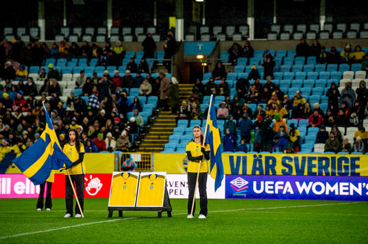 Two shirts in honor of the two supporters of Sweden who