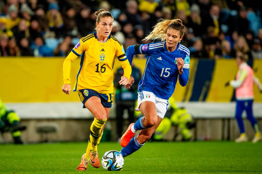 Filippa Angeldahl of Sweden and Michela Cambiaghi of Italien