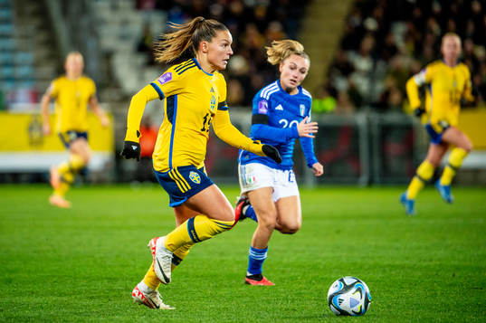 Johanna Rytting Kaneryd of Sweden and Giada Greggi of