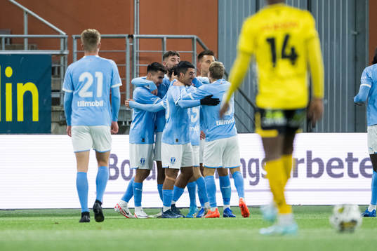 Malmö FFs Alexander Hughes jublar