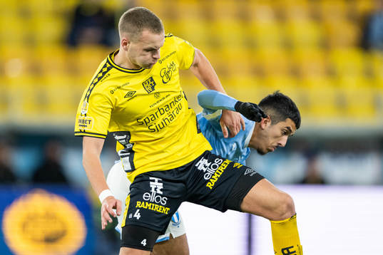 Elfsborgs Gustav Henriksson och Malmö FFs Zakaria Loukili